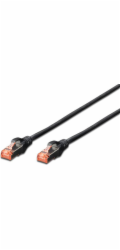 Digitus Patch Cable,S-FTP, CAT 6, AWG 27/7, LSOH, Měď, černý 5m