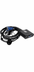 ATEN 2-port KVM USB mini, 1m kabely, DO