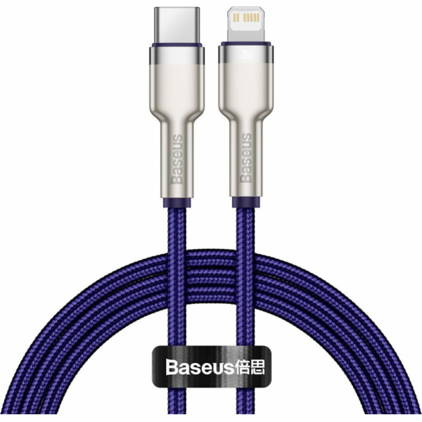 Kabel USB-C pro Lightning Baseus Cafule, PD, 20W, 1m (zel...