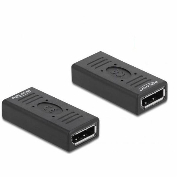 AV adaptér Delock DisplayPort - DisplayPort černý (66643)