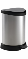 CURVER Deco Bin Odpadkový koš Stříbrná/černá 15l
