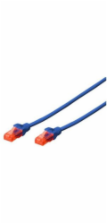 Digitus Ecoline Patch Cable, UTP, CAT 6e, AWG 26/7, modrý 5m, 1ks