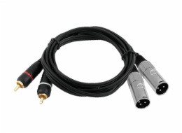 Kabel XC2-30 2x RCA - 2x XLR samec, 3 m
