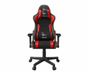 GEMBIRD Gaming chair SCORPION black mesh red skin accents...