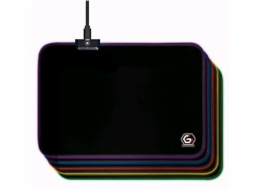 GEMBIRD Podložka pod myš MP-GAMELED-M, USB, RGB podsvícení, herní, 250x350mm, látková, černá Gembird Podložka pod myš látková černá, MP-GAMELED-M, USB, RGB podsvícení, herní, 250x350mm