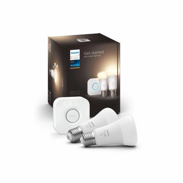 Philips Hue White startovací sada E27, LED žárovka