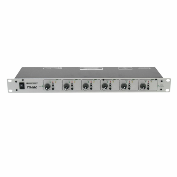 Omnitronic ZD-160, zónový distributor, stříbrný