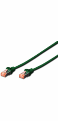 Digitus Patch Cable, S-FTP, CAT 6, AWG 27/7, LSOH, Měď, zelený 1m
