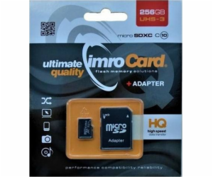 IMRO MICROSDXC 10/256GB UHS-3 ADP memory card Class 10