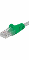 PremiumCord Patch kabel Cat5E UTP, délka 3m, křížený, šedá