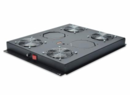 Digitus Roof cooling unit for DIGITUS server cabinets, 4 Fans, Switch, Thermostat, 552m3 air circ./h Color black RAL 900