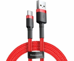 Kabel USB-C Baseus Cafule 2A 2m (červený)