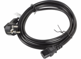 Lanberg CEE 7/7 - IEC 320 C13 napájecí kabel, 3m, černý (CA-C13C-11CC-0030-BK)