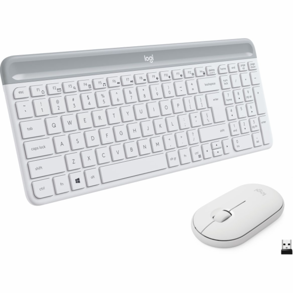 set Logitech slim Wireless MK470 - white, US