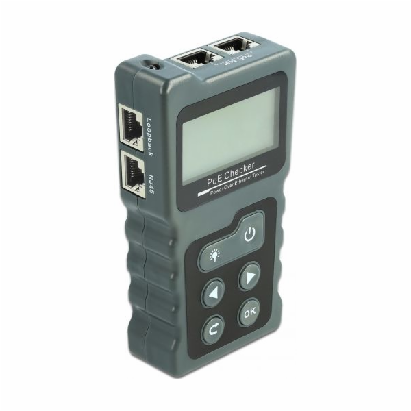 DeLOCK LCD tester kabelů RJ45 / PoE / DC