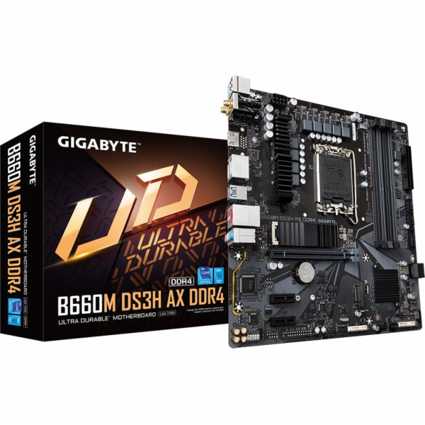 GIGABYTE MB Sc LGA1700 B660M DS3H AX DDR4, Intel B660, 4x...
