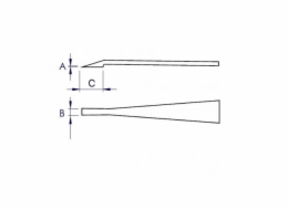 Knipex 92 09 04 ESD Plastová pinzeta ESD