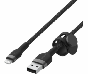 Belkin Flex Lightning/USB-A 2m mfi cert., cerný    CAA010...