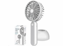 Platinet PRDF6108 - kapesní ventilátor 1200mAh bílo/šedý