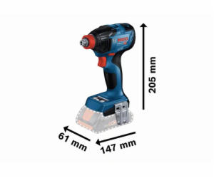 Bosch akumulátorový rázový utahovák GDX 18V-210 C Profess...