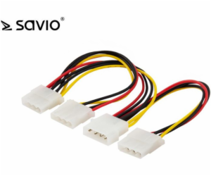 Savio Molex - Molex x3, 0,18 m, vícebarevný (SAVIO AK-16)