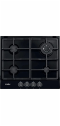 Whirlpool TGML 661 NB 4-burner glass gas hob black