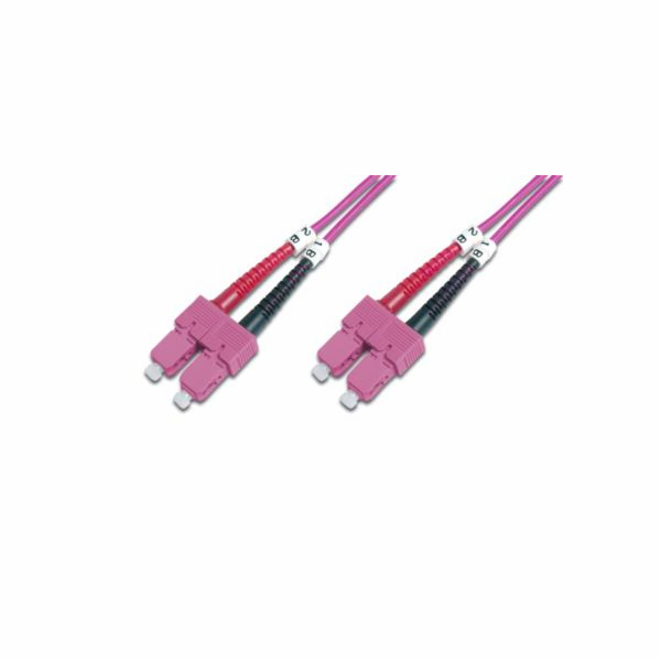 DIGITUS Fiber Optic Patch Cord, SC to SC, Multimode OM4 -...