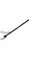 Equip Patchcord Cat6a, S/FTP, 10m, černý (605696)