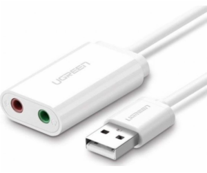 UGREEN USB-A To 3.5mm External Stereo Sound Adapter White...