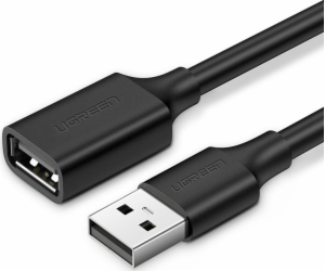 2x1 UGREEN USB A To Female 2.0 Extension Cable Black 1M