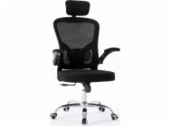 Topeshop KŘESLO DORY BLACK kancelářské a čtecí křeslo Leštěný sed Křeslo k sezení