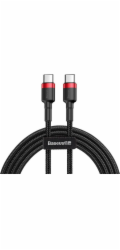 Baseus Cafule Series nabíjecí/datový kabel USB-C na USB-C PD2.0 60W Flash 2m, červená-černá
