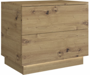Topeshop S2 ARTISAN noční stolek 2 zásuvka/zásuvek Dub