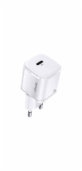 Usams nabíječka USAMS Load. síť. 1xUSB-C T36 mini 20W (pouze hlava) PD3.0 Fast Charging bílá / bílá CC124TC02 (US-CC124)