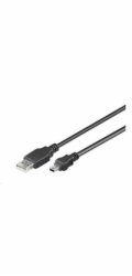 PREMIUMCORD Kabel USB 2.0 A-Mini B (5pin) propojovací 0,2m