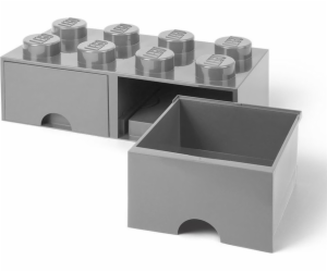 Room Copenhagen LEGO Brick Drawer 8 šedá, úložný box