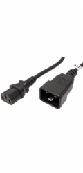 PREMIUMCORD Kabel síťový propojovací 230V 10A 3m, konektory IEC 320 C13 - IEC 320 C20
