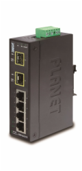 Planet ISW-621TF, 4x 10/100Base-TX+ 2x 100FX SFP, DIN, IP30, -40 až 75 st.C