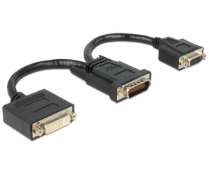 Delock - Adaptér obrazovky - HD-15 (VGA), DVI-I (F) do DM...