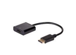 Akyga adaptér DisplayPort/HDMI/ABS/PVC/cerná