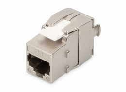 Digitus CAT 6A Keystone Jack, STP, tool free, dust cover smart cable manager, metal snap-in, set 24 pcs.