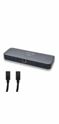i-tec Thunderbolt 3 Dual 4K Docking Station with Power Delivery 65W + Two TB3 Cables: 150cm & 70cm