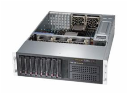 SUPERMICRO 3U chassis 8x 3,5" HS SAS/SATA, 2x 5,25", slimDVD, 2x800W (80+titanium)
