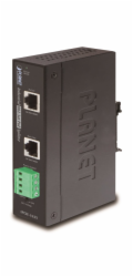Planet IPOE-162S, PoE splitter, IEEE802.3at, výstup 12V/24V DC, DIN, IP30, -40~75 st.C