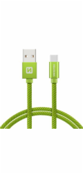 Swissten Datový Kabel Textile Usb / Usb-C 2,0 M Zelený