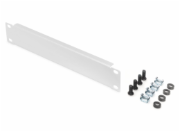 Digitus 254 mm (10 ") 1U panel pro správu kabelů 3x kabelové kroužky, 44x254x60 mm, šedá (RAL 7035)