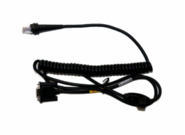 RS232 kabel(+5V signals), black, DB9 Male, 3m