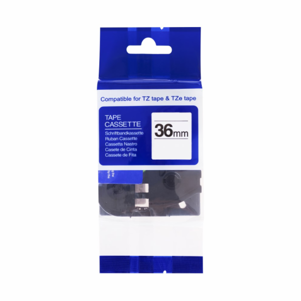 PRINTLINE kompatibilní páska s Brother TZE-S661, 36mm, če...