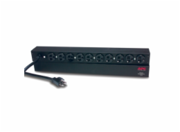 APC Basic Rack-Mount PDU - Pásek na rozvod silnoproudu (k montáži na regál) - AC 120 V - 2.4 kW - vstup: NEMA 5-20 - výstupní konektory: 10 (NEMA 5-20) - 1U - 19" - 3.7 m kabel - černá - pro P/N: SMTL