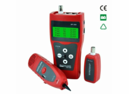 W-star Tester kabelů RJ45 WSNF308S UTP RJ11, BNC, USB detektor kabelů, diagnostika, LCD